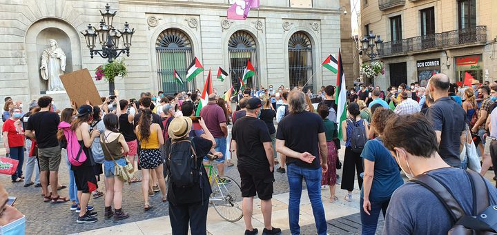 Protests in Spain, rejecting the Israeli annexation plan