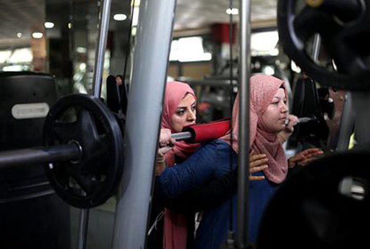 Palestinian bodybuilder trainer, Sherine El-Aila, 33, is the first  female bodybuilder trainer in the Gaza Strip.